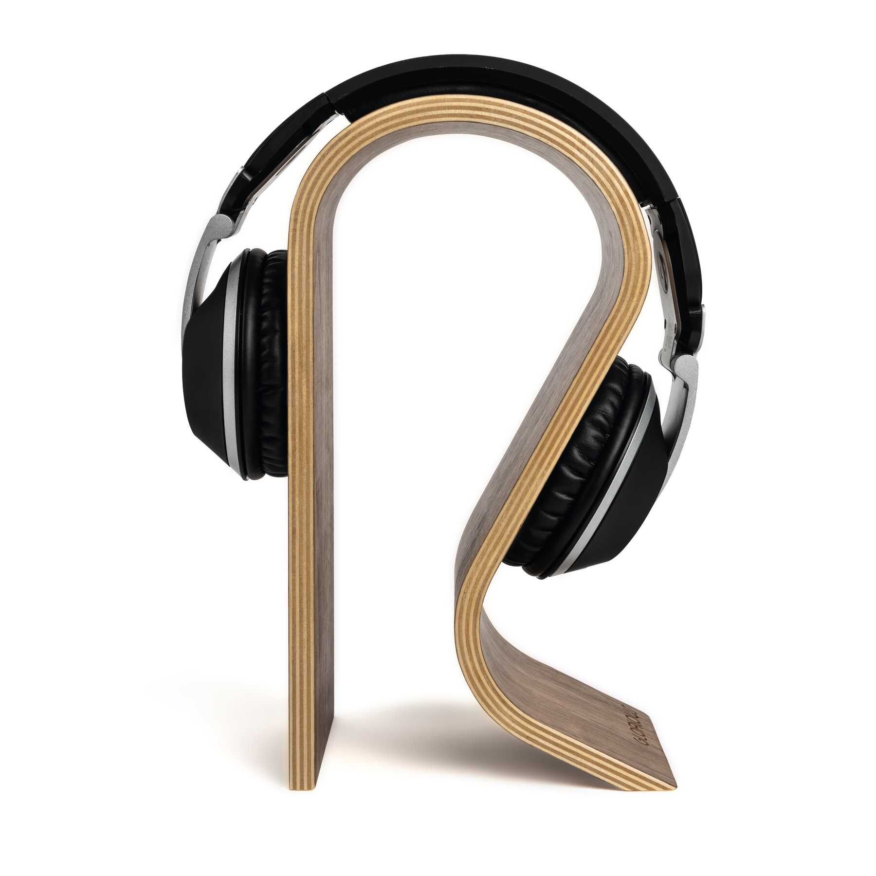 Wood Headphones Stand 3